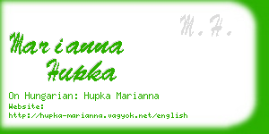 marianna hupka business card